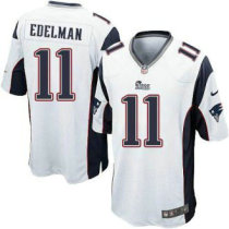Nike New England Patriots -11 Julian Edelman White NFL Game Jersey