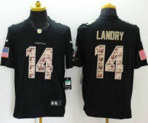 Nike Miami Dolphins -14 Jarvis Landry Black Stitched NFL Limited Salute to Service Jersey