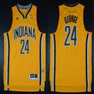 Indiana Pacers -24 Paul George Yellow Alternate Stitched NBA Jersey