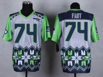Nike Seahawks -74 George Fant Grey Stitched NFL Elite Noble Fashion Jersey