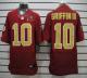 Nike Washington Redskins -10 Robert Griffin III Red(Gold Number) 80TH Patch Men's Stitched NFL Elite