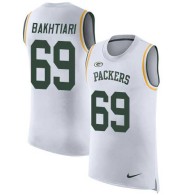 Nike Packers -69 David Bakhtiari White Stitched NFL Limited Rush Tank Top Jersey