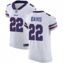 Nike Bills -22 Vontae Davis White Stitched NFL Vapor Untouchable Elite Jersey