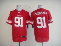 Nike San Francisco 49ers #91 Ray McDonald Red Team Color Men‘s Stitched NFL Elite Jersey