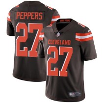 Nike Browns -27 Jabrill Peppers Brown Team Color Stitched NFL Vapor Untouchable Limited Jersey