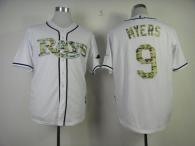 Tampa Bay Rays #9 Wil Myers White USMC Cool Base Stitched MLB Jersey