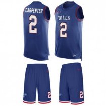 Bills #2 Dan Carpenter Royal Blue Team Color Stitched NFL Limited Tank Top Suit Jersey