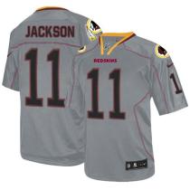 Nike Washington Redskins -11 DeSean Jackson Lights Out Grey Men's Stitched NFL Elite Jersey