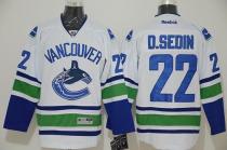 Vancouver Canucks -22 Daniel Sedin White Stitched NHL Jersey