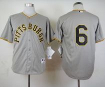Pittsburgh Pirates #6 Starling Marte Grey 1953 Turn Back The Clock Stitched MLB Jersey
