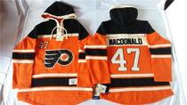 Philadelphia Flyers -47 Andrew MacDonald Orange Sawyer Hooded Sweatshirt Stitched NHL Jersey