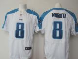 Nike Tennessee Titans #8 Marcus Mariota White Men's Stitched NFL Elite Jersey