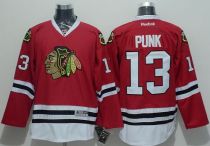 Chicago Blackhawks -13 CM Punk Red Stitched NHL Jersey