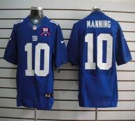 Nike New York Giants #10 Eli Manning Royal Blue Team Color With 1925-2014 Season Patch Men's Stitche