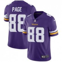 Nike Vikings -88 Alan Page Purple Team Color Stitched NFL Vapor Untouchable Limited Jersey