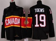 Olympic 2014 CA 19 Jonathan Toews Black Stitched NHL Jersey