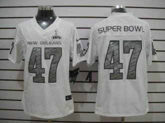 Nike New Orleans White Super Bowl XLVII Elite Jersey
