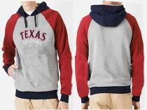 Texas Rangers Pullover Hoodie Red Grey