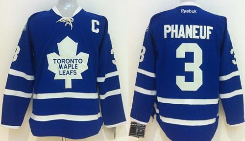 Toronto Maple Leafs -3 Dion Phaneuf Blue Stitched NHL Jersey