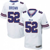 Nike Buffalo Bills -52 Preston Brown White Stitched NFL New Elite Jersey