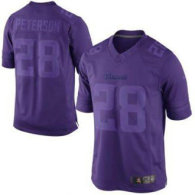 NEW Adrian Peterson Minnesota Vikings Drenched Limited Jerseys(Purple)