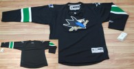 San Jose Sharks Blank Stitched Black NHL Jersey