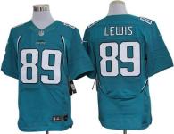 Nike Jacksonville Jaguars #89 Marcedes Lewis Teal Green Team Color Men's Stitched NFL Elite Jersey