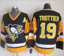 Pittsburgh Penguins -19 Bryan Trottier Black CCM Throwback Stitched NHL Jersey