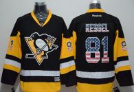 Pittsburgh Penguins -81 Phil Kessel Black Alternate USA Flag Fashion Stitched NHL Jersey