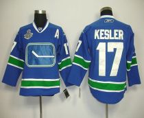 Vancouver Canucks 2011 Stanley Cup Finals -17 Ryan Kesler Blue Third Stitched NHL Jersey