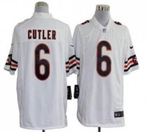 Nike Bears -6 Jay Cutler White Stitched NFL Game Jersey