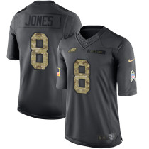 Philadelphia Eagles -8 Donnie Jones Nike Anthracite 2016 Salute to Service Jersey