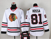 Autographed Chicago Blackhawks -81 Marian Hossa Stitched White NHL Jersey