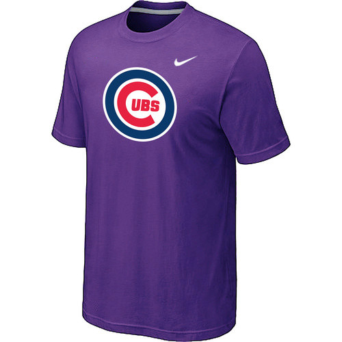 Chicago Cubs Nike Heathered Purple Club Logo  T-Shirt