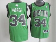 Boston Celtics -34 Paul Pierce Green Black No Alternate Revolution 30 Stitched NBA Jersey
