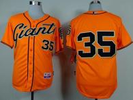 San Francisco Giants #35 Brandon Crawford Orange Alternate Cool Base Stitched MLB Jersey