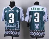 Nike Philadelphia Eagles #3 Mark Sanchez Midnight Green Men's Stitched NFL Elite Noble Fashion Jerse