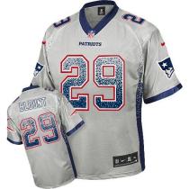 Nike New England Patriots -29 LeGarrette Blount Grey Mens Stitched NFL Elite Drift Fashion Jersey