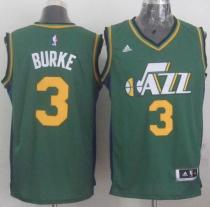 Revolution 30 Utah Jazz -3 Trey Burke Green Stitched NBA Jersey