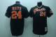 Mitchell and Ness San Francisco Giants #24 Mays Stitched Black Throwback MLB Jersey