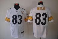 Nike Pittsburgh Steelers #83 Heath Miller White Men's Stitched NFL Elite Jersey