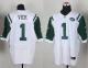 Nike New York Jets -1 Michael Vick White Men's Stitched NFL Elite Jersey