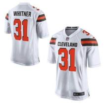 Nike Cleveland Browns -31 Donte Whitner White Stitched NFL New Elite Jersey
