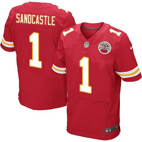 Nike Kansas City Chiefs #1 Leon Sandcastle Red Team Color Men's Stitched NFL Elite Jersey