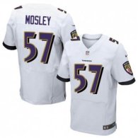 NEW Ravens -57 CJ Mosley White Stitched NFL New Elite Jersey