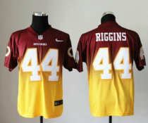 NEW Washington Redskins 44 Riggins Red Yellow Drift Fashion II Elite NFL Jerseys