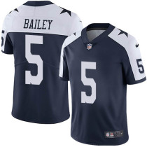 Nike Cowboys -5 Dan Bailey Navy Blue Thanksgiving Stitched NFL Vapor Untouchable Limited Throwback J
