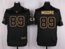 Nike Miami Dolphins -89 Nat Moore Black Stitched NFL Elite Pro Line Gold Collection Jersey