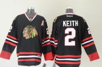 Chicago Blackhawks -2 Duncan Keith Black Stitched NHL Jersey