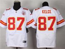 Nike Kansas City Chiefs #87 Travis Kelce White Men's Stitched NFL Elite Jersey